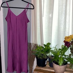 Elegant Fushia Slip Dress